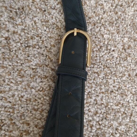 SAS Navy Blue Leather Hobo Crossbody Bag • Adjustable Strap - Picture 5 of 12